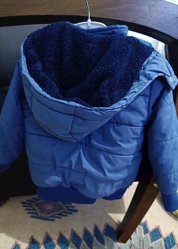 Düğmeli Lacivert Erkek Çocuk Mont - Görsel 3