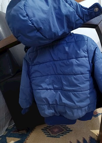 Düğmeli Lacivert Erkek Çocuk Mont - Görsel 6