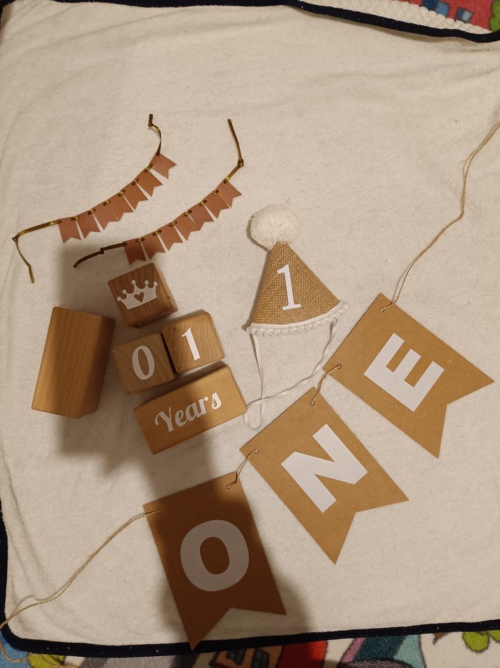 Kahverengi Parti Süsleri - Bir Yaş Kutlaması - Görsel 2