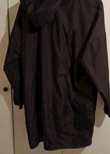 Siyah Kadın  erkek Uzun Street Wear Ceket - Görsel 7