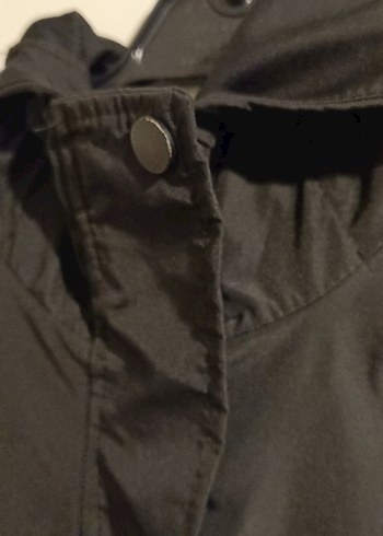 Siyah Kadın  erkek Uzun Street Wear Ceket - Görsel 2