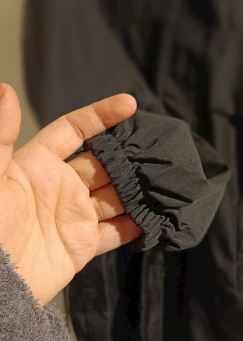 Siyah Kadın  erkek Uzun Street Wear Ceket - Görsel 3