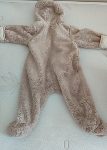 H&M Bej Peluş Bebek Montu Kulaklı
