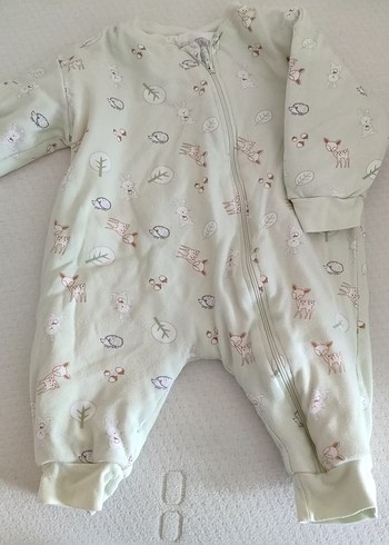 HelloBaby Kız Bebek Beyaz Fermuarlı Polar Tulum