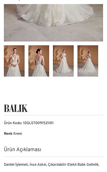 Orijinal Aysira Balık Model Gelinlik - Görsel 8