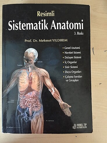 Mehmet yıldırım resimli sistematik anatomi nobel tıp kitabevi