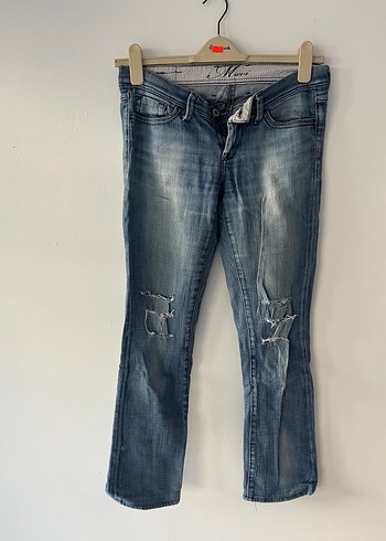 Mavi Jeans Gri Mavi Bol Kesim Kadın Jean Pantolon