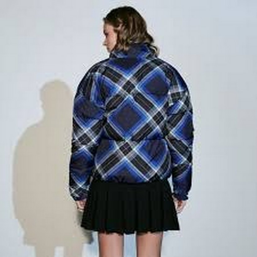 Mudo Ekose desenli Şişme Mont - Görsel 3