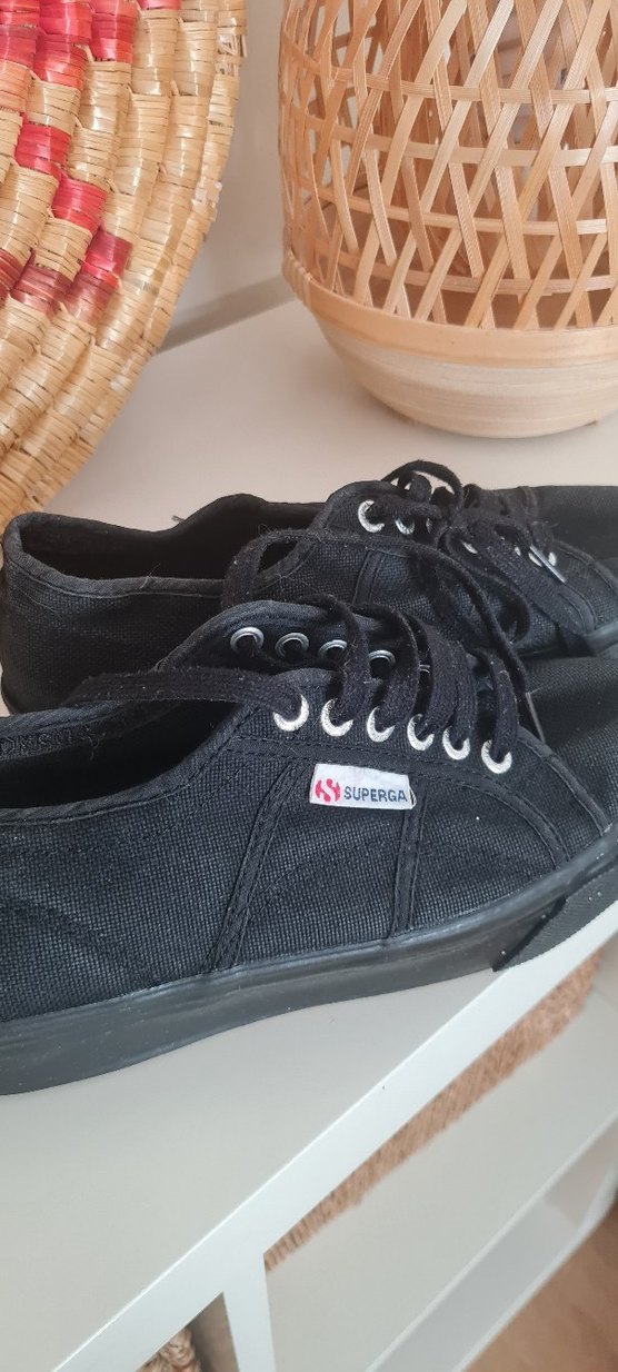 Superga Siyah Platform Topuklu Kadın Spor Ayakkabı - Görsel 2