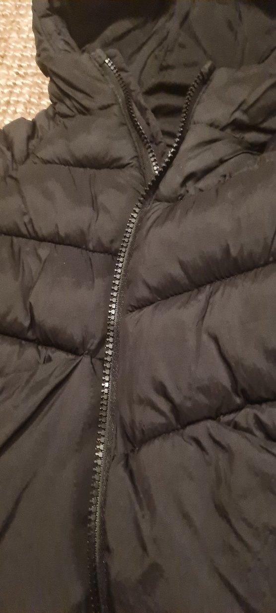 Zara Çocuk Siyah Kapüşonlu Fermuarlı Mont - Görsel 2