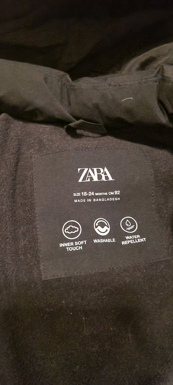 Zara Erkek Çocuk Siyah Kapüşonlu Yelek - Görsel 2