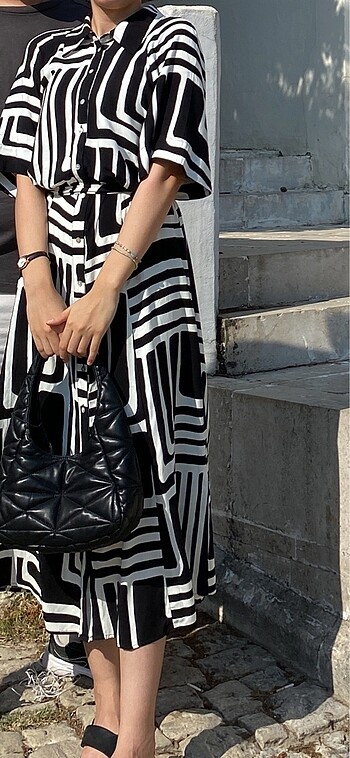 H&M H&M gömlek elbise