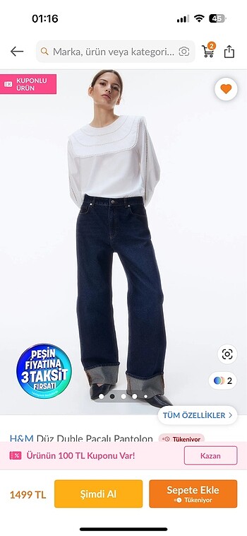 H&M pantolon