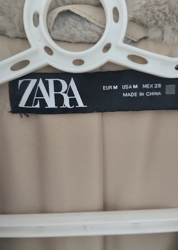 Bej Kadın Midi Boy Kürk Detaylı Kaban - Görsel 3