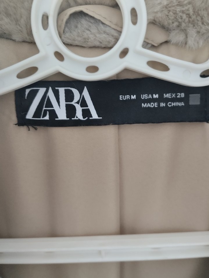 Bej Kadın Midi Boy Kürk Detaylı Kaban - Görsel 3