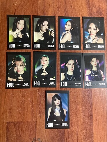 gidle idle pc fotokart polorid kartlar