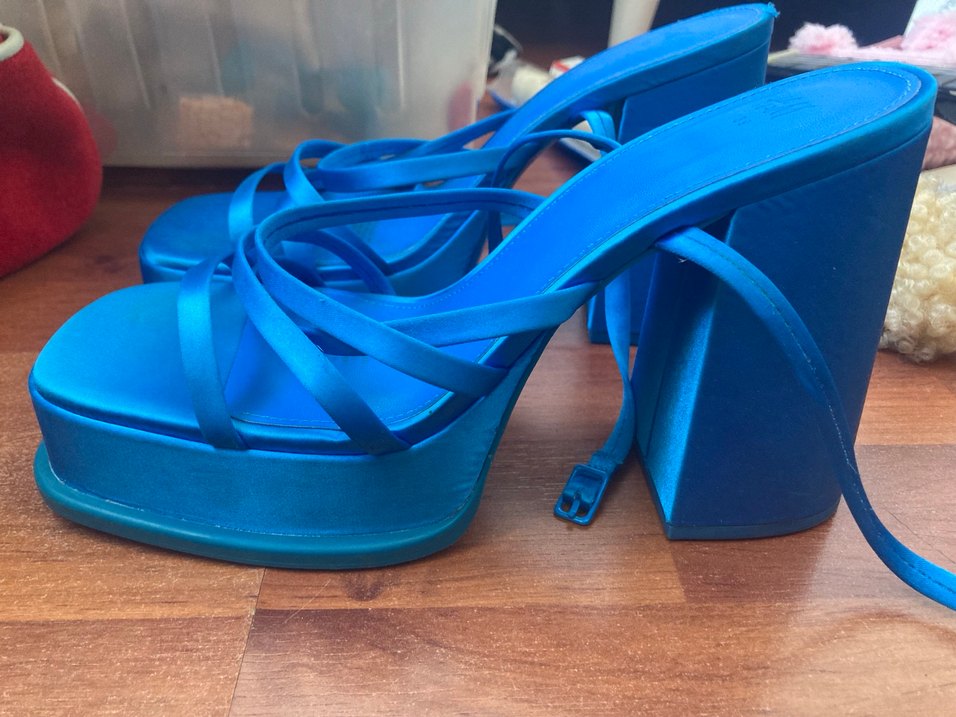 HM platform topuklu ayakkabı - Görsel 2