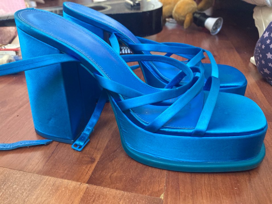 HM platform topuklu ayakkabı - Görsel 3