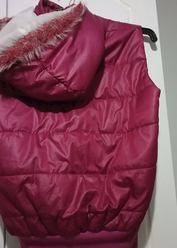 Fuşya Fermuarlı Kadın Yelek - Görsel 2