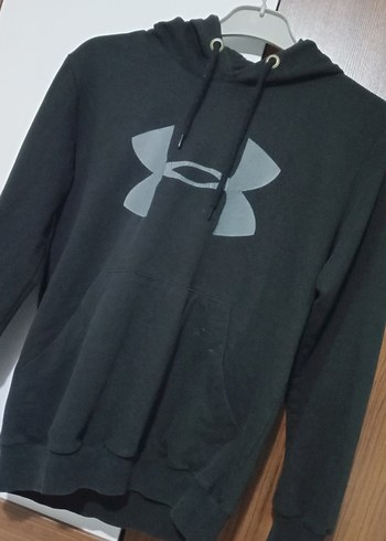 Siyah Erkek Kapüşonlu Sweatshirt - Görsel 2