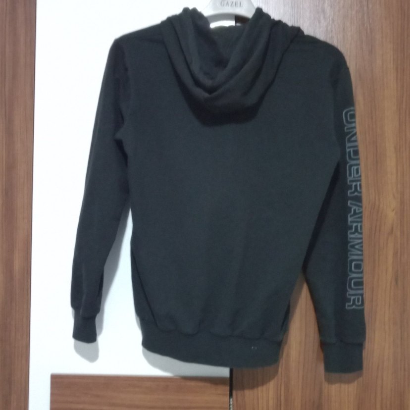 Siyah Erkek Kapüşonlu Sweatshirt - Görsel 3