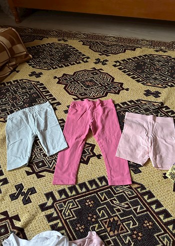 Kız Çocuk Pembe Pamuklu Streç Tayt