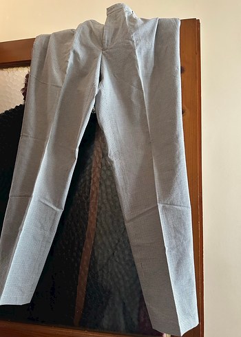Diğer Gri Keten Kadin Kumas Pantolon