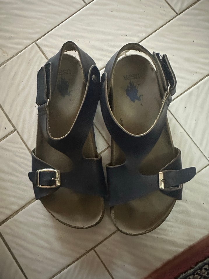 Koyu Mavi  Sandaletler Tokalı - Görsel 3