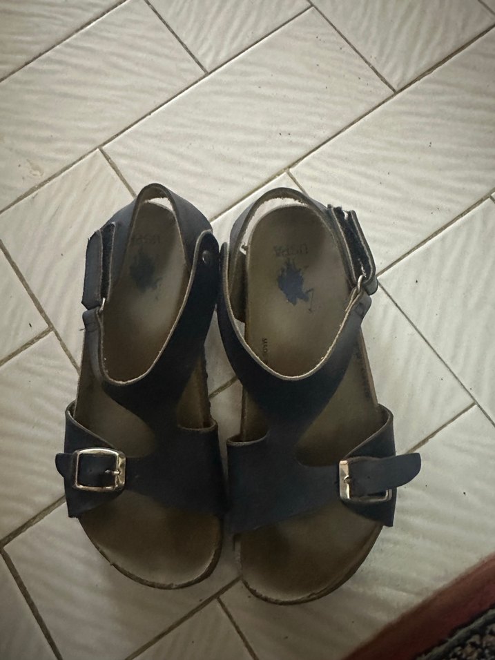 Koyu Mavi  Sandaletler Tokalı - Görsel 4