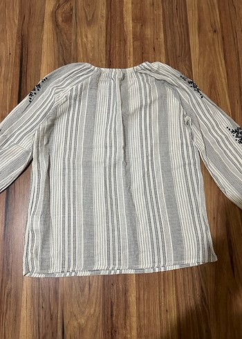 Nakışlı, Uzun Kollu, Bohem Bluz - Görsel 3