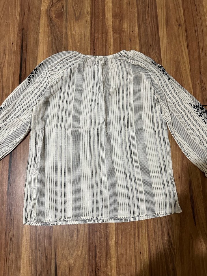 Nakışlı, Uzun Kollu, Bohem Bluz - Görsel 3