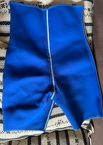 Parlak Mavi Fermuarlı korse - Görsel 3