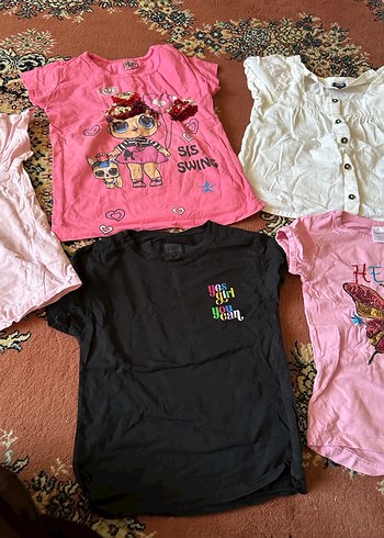 Kız Çocuk Pembe Payetli Tişört - Görsel 7