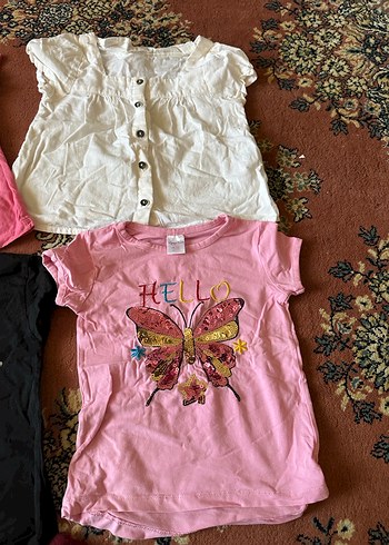 Kız Çocuk Pembe Payetli Tişört - Görsel 8