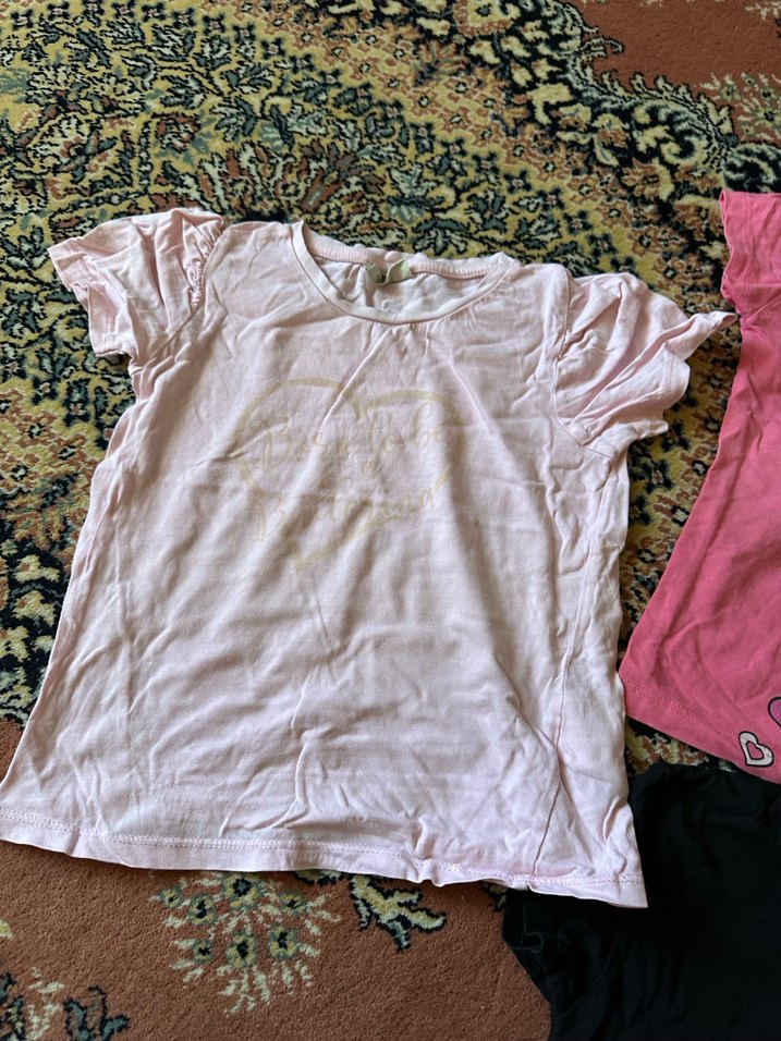 Kız Çocuk Pembe Payetli Tişört - Görsel 4