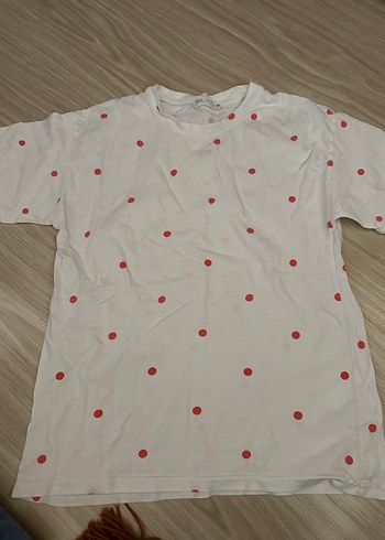 Beyaz Kız Çocuk Kısa Kollu Baskılı Tişört - Görsel 2