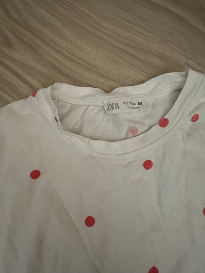 Beyaz Kız Çocuk Kısa Kollu Baskılı Tişört - Görsel 5