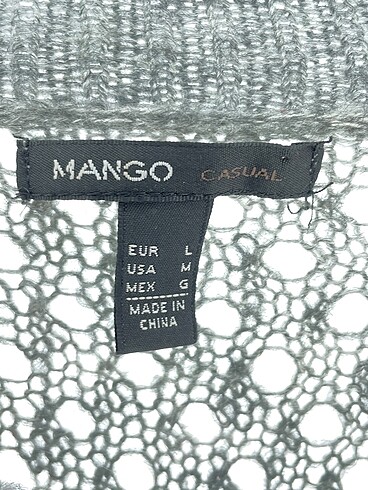 l Beden gri Renk Mango Kazak / Triko %70 İndirimli.