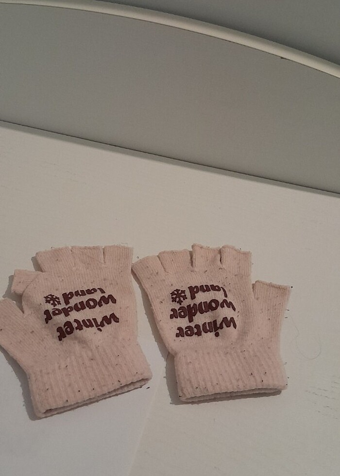 2'Lİ AÇIK PEMBE KIZ ÇOCUK ELDİVEN  - Görsel 2