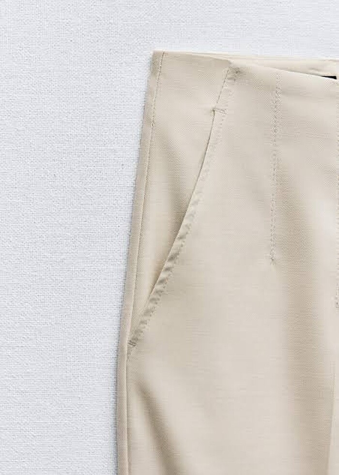 Zara Krem Pantalon - Görsel 3