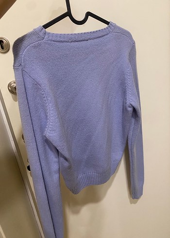 Brandy Melville Mavi Bisiklet Yaka Kadın Triko Kazak - Görsel 3