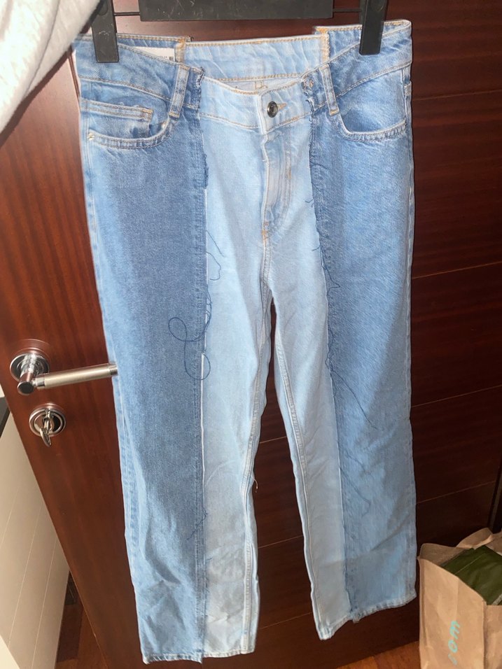 Zara Mavi Kot Pantolon - Görsel 2