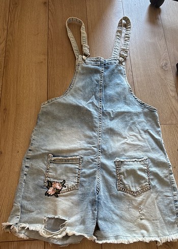Mavi Kız Denim Salopet