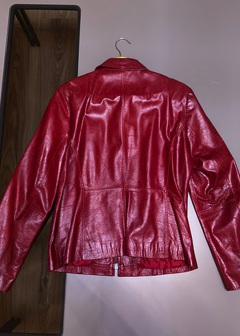 38 Beden BIANCA %100 Deri Kadın Biker Ceket
