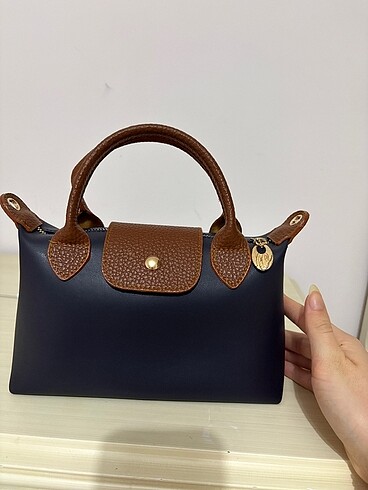 Longchamp lacivert el/askılı kol çantası