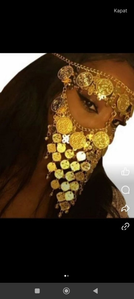 Kadınlar için Taşlı Yüz Maskesi - Görsel 3