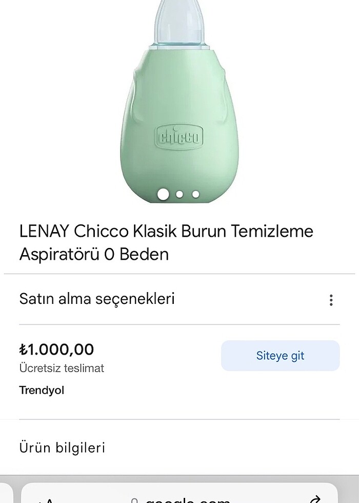 Chicco burun aspiratörü - Görsel 3
