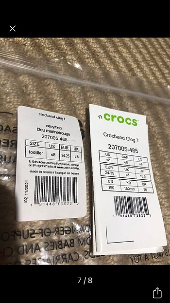 Orjinal crocs C8 - Görsel 8