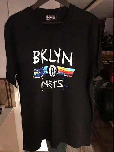 m Beden siyah Renk Brooklyn Nets T shirt