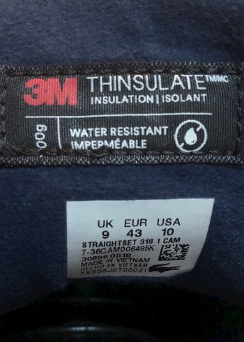 Lacoste Straightset Thermo (Su Geçirmez) Deri  Bot - Görsel 9